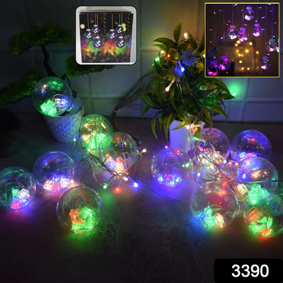 12 Wish Balls Window Curtain String Lights with 8 Flashing Modes Dec - second image