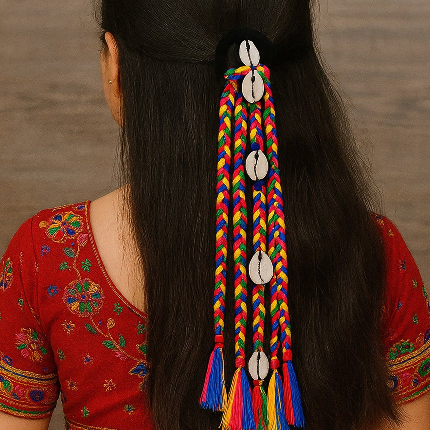 Premium Traditional Multicolor Braided Hair Health - Washable - Best Quality & Value