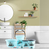 Plastic Bathroom Accessories Set (Mix Color / 6 Pc)
