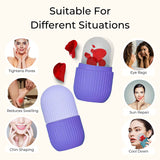 BEAUTY ICE ROLLER FOR FACE MASSAGER & EYE REUSABLE FACE ROLLERS FACIAL ROLLER ( Purple Color)