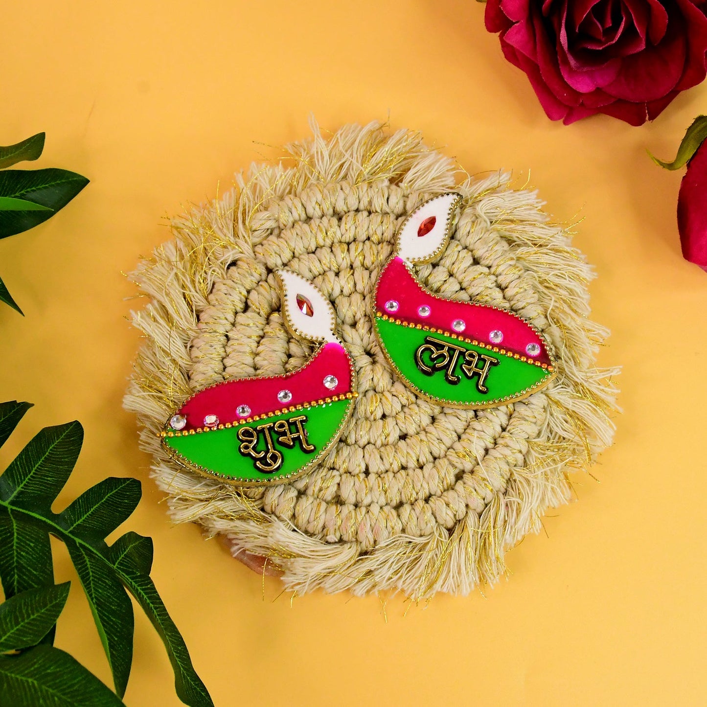 Premium Shubh Labh Diya Shaped Home - Premium Quality - Best Quality & Value