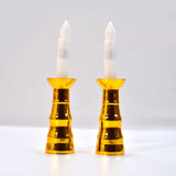 Flameless LED candles, decorative set of 2 for indoor use