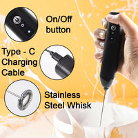 mini stainless steel frother close-up | LootFaat