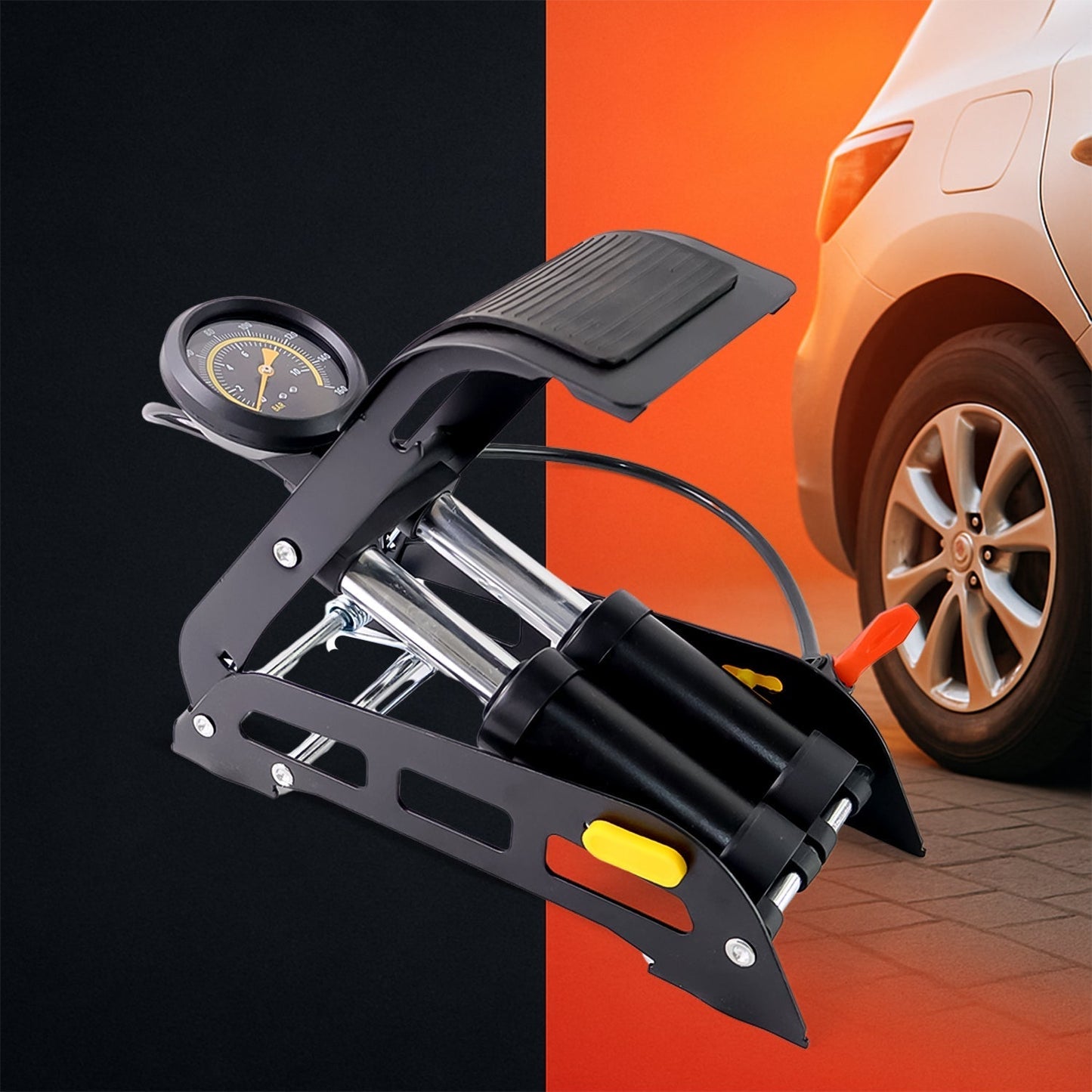 Portable High Pressure Foot Car - Foldable - Best Quality & Value