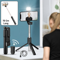 3 in 1 Wired Selfie Stick with Extendable Handle (70 Cm Long) - mob... mobile accessories product overview