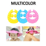 Soft shower cap for kids with adjustable strap