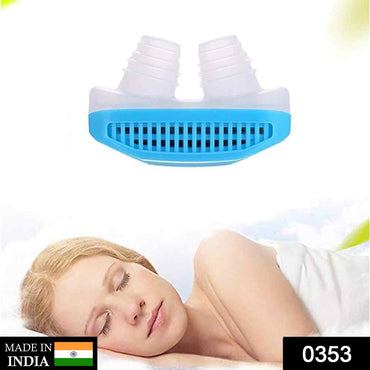 Nose clip that helps prevent snoring and purifies air