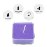 Smokeless Scented Acrylic Lavender Tealight Candles | Scented Acrylic Tealight Candle Set of 1 for Home Decoration and Celebrations | Long Burning Time Candle (1 Pc / Mix Color)