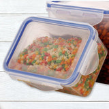 Set of 3 airtight plastic food storage containers