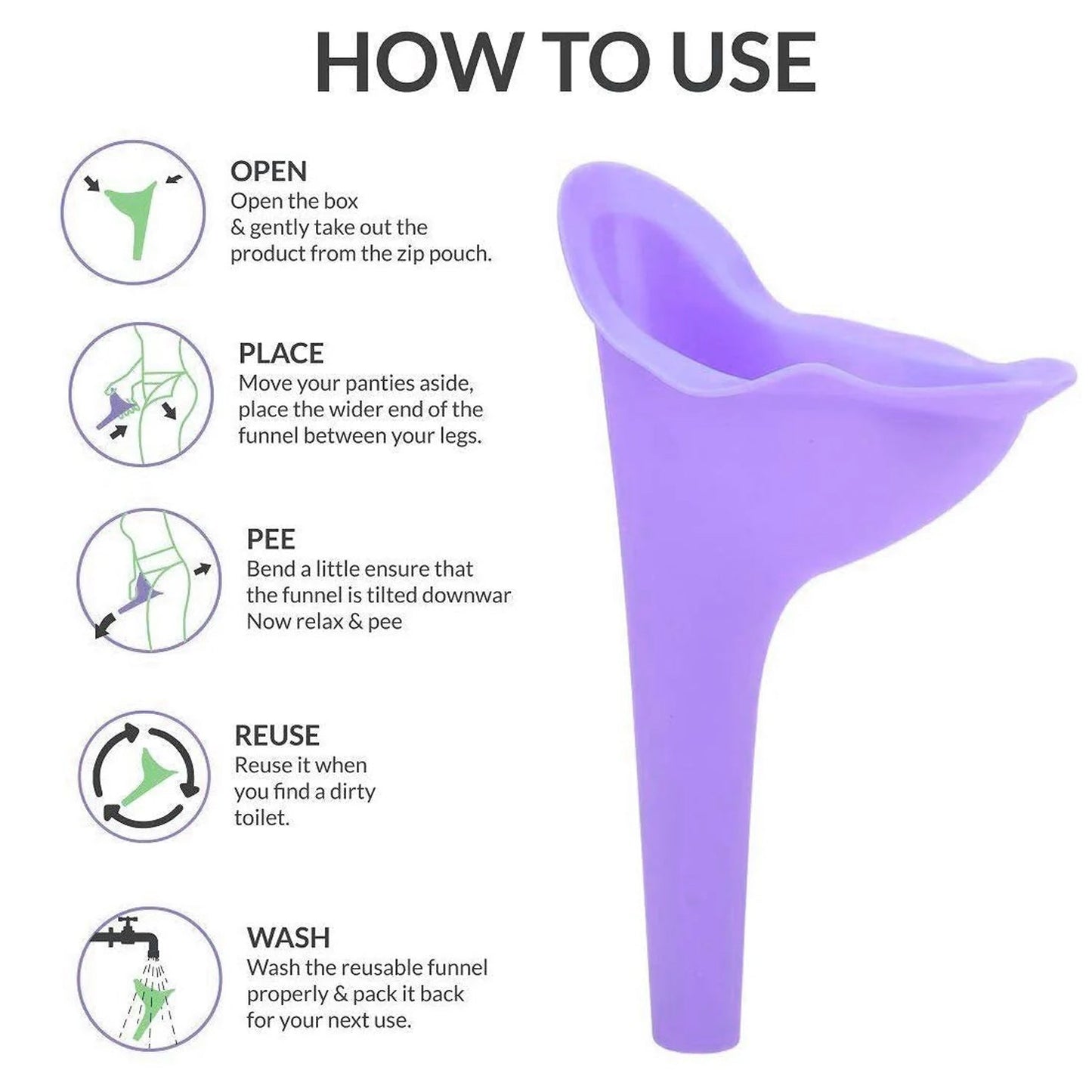 Portable Stand And Pee Reusable Health - Premium Quality - Best Quality & Value