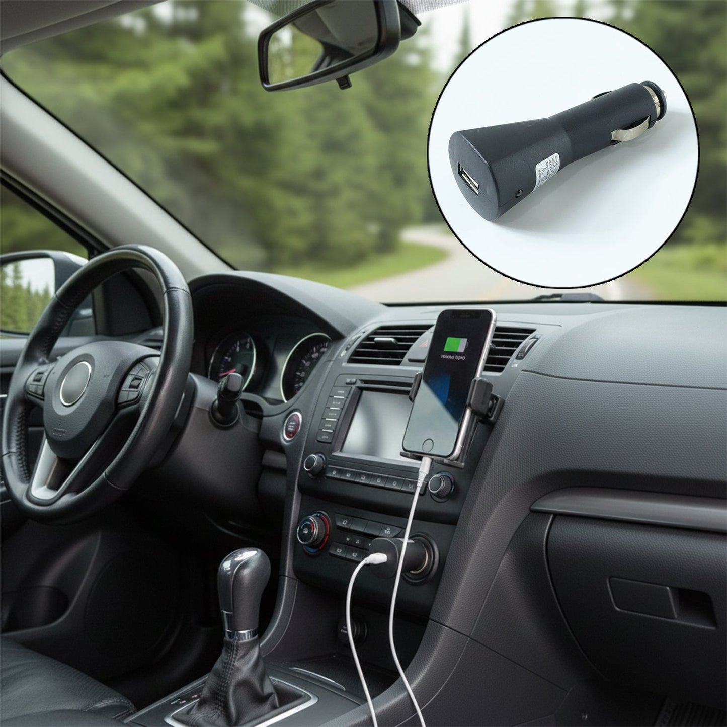 12V Single USB Car Charger Adapter for Mobile Charging (1 Pc) Car Accessories detail view 3