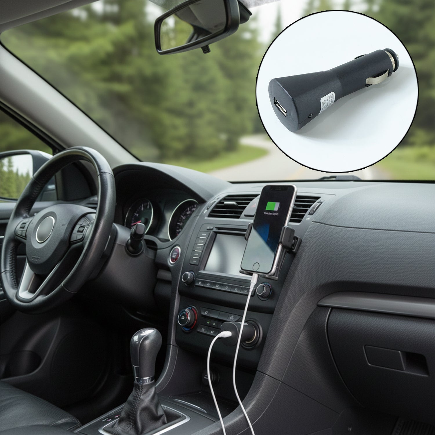 12V Single USB Car Charger Adapter for Mobile Charging (1 Pc) Car Accessories detail view 3