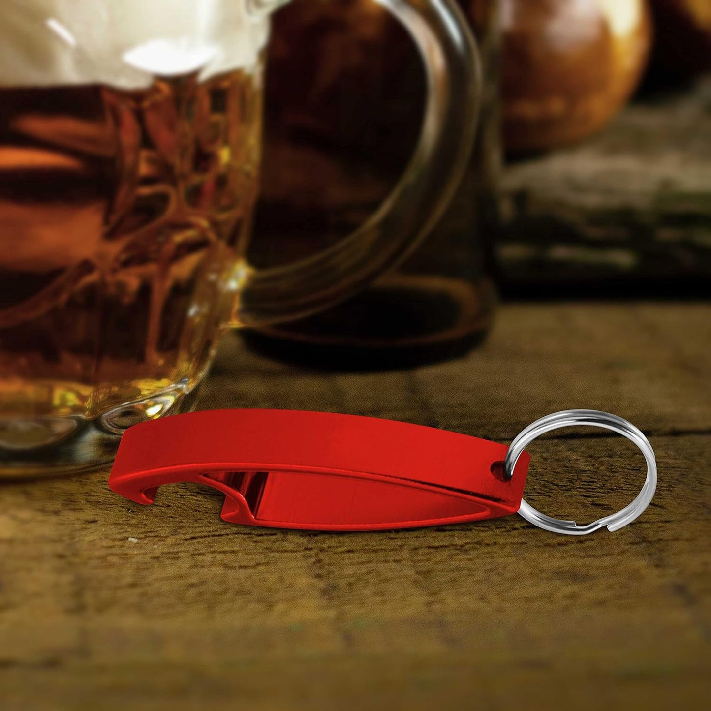 2 in 1 Compact Metal Bottle Opener with Keyring (1 Pc) - Home Impro... - high-quality home improvement features