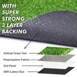 Soft and durable plastic grass carpet, 58x38cm size