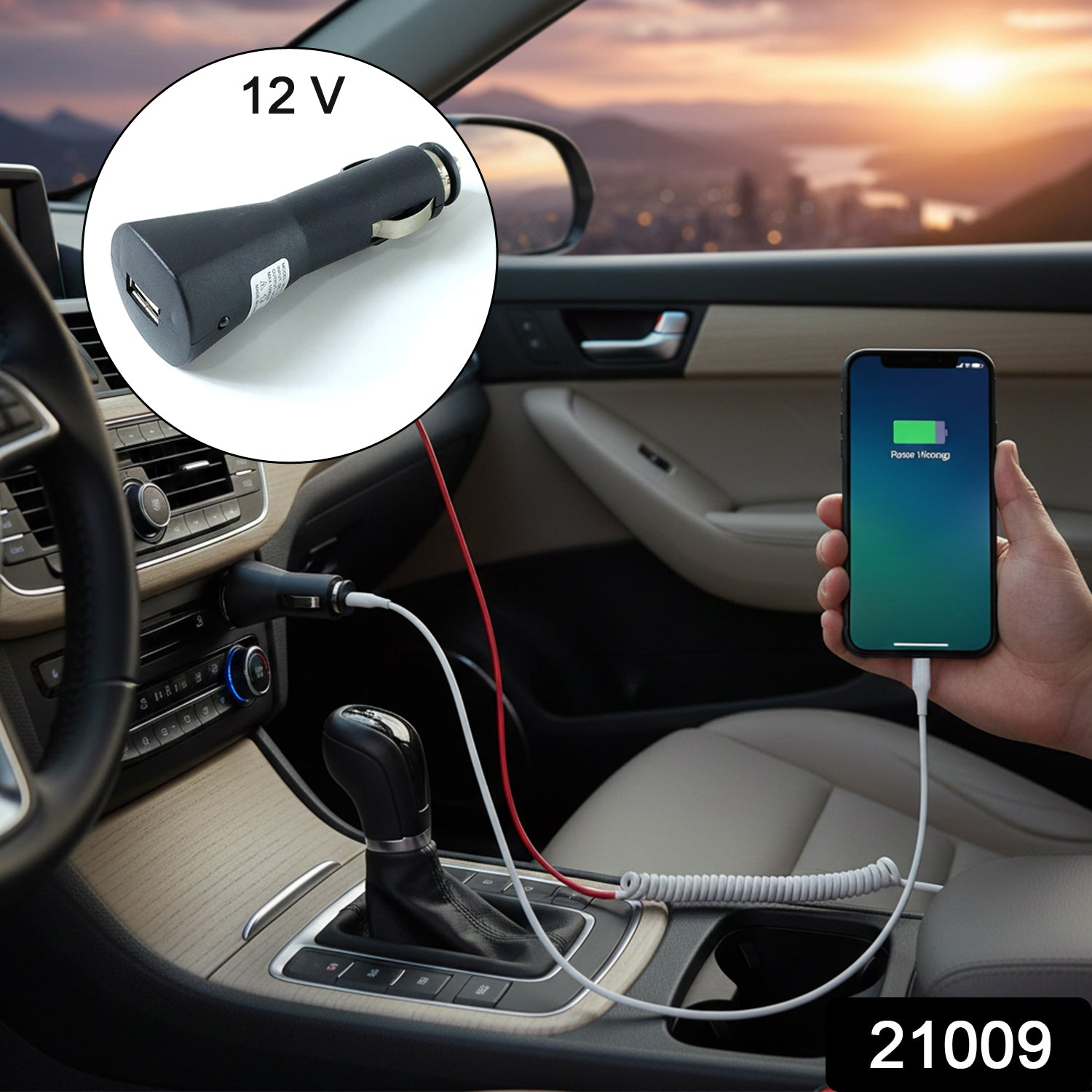 12V Single USB Car Charger Adapter for Mobile Charging (1 Pc) Car Accessories detail view 2