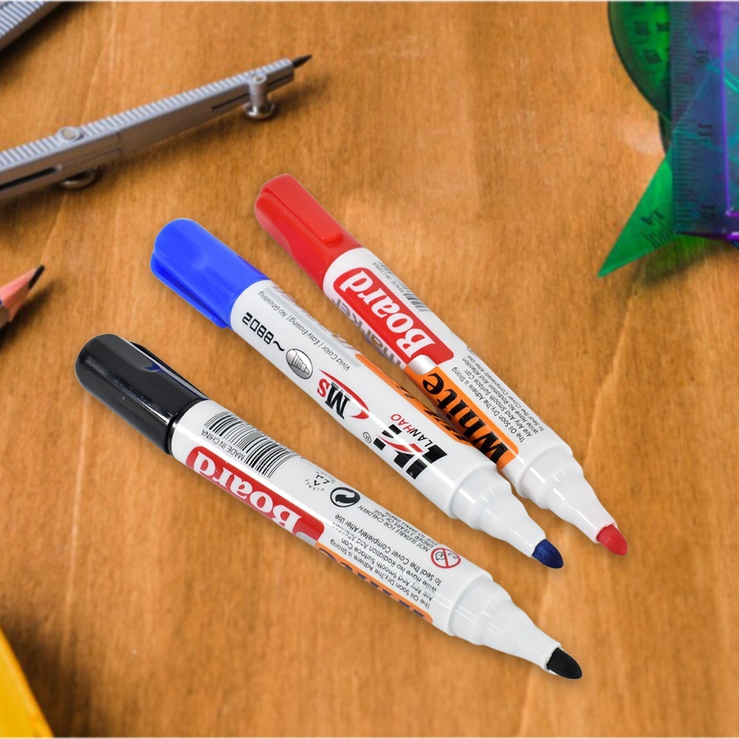 Professional Whiteboard Marker Set (Blue, Office - Premium Quality - Best Quality & Value