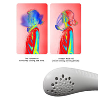 Neck Fan Portable And Wearable Personal Fan Usb Rechargeable Headphone Design Neckband Fan With 3 Speeds Suitable For Outdoor Family Sports Travel
