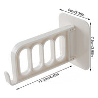 Door hook for single door, ideal for use in bathroom, kitchen, or bedroom.