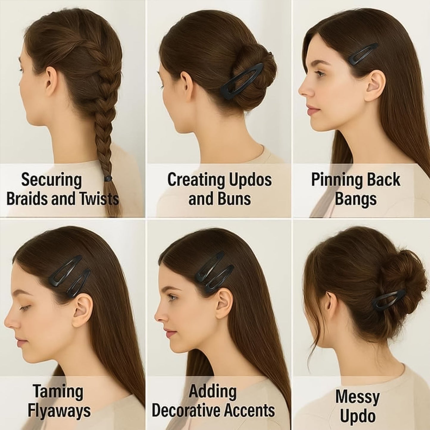 Premium Metal Hair Clips Set Health - Premium Quality - Best Quality & Value