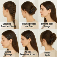 Premium Metal Hair Clips Set Health - Premium Quality - Best Quality & Value