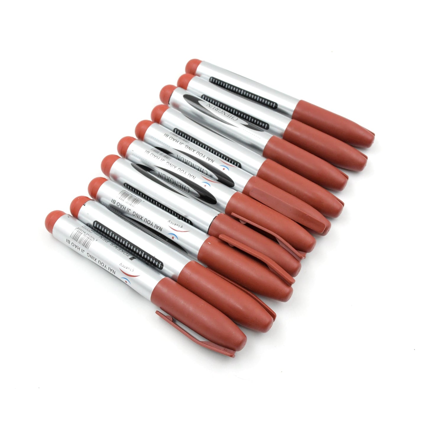 Premium 10Pc Marron Marker Permanent (10 Pc Set) Office - Premium Quality - Best Quality & Value