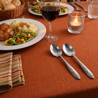 Durable stainless steel dining spoons