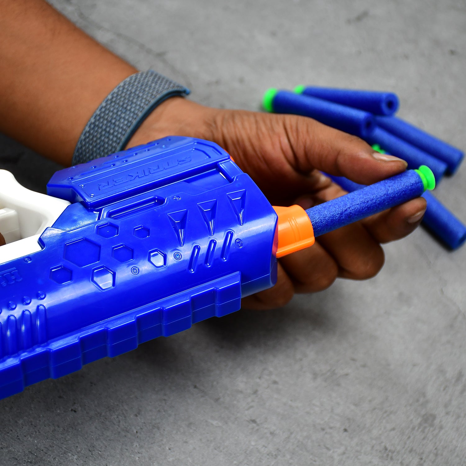 Hi-arm Gun With 10xfoam Suction Bullet Made With Abs Plastic Solid Build Target Shooting - LootFaat