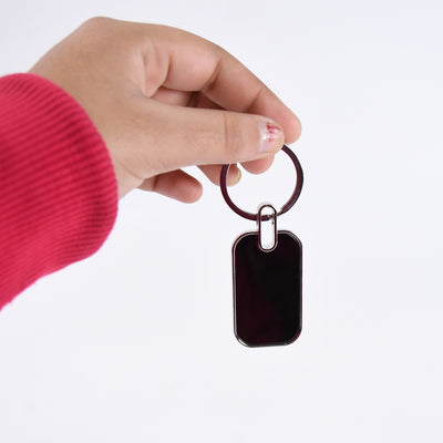 Keyring Metal Keychain Handbag Charm Round Oval Key Rings (1 Pc) - second image