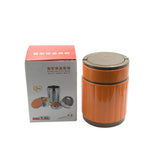 Thermos flask for keeping food warm with secure lid