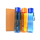 Unbreakable plastic water bottles, 1 liter, assorted colors