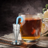 Reusable Cute Umbrella Tea Strainer With Tray / Stand (1 Pc)