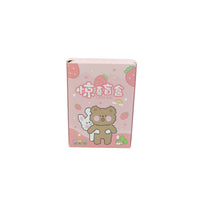 Cute cartoon stationery box with various school supplies