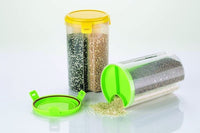 3 In 1 Transparent Air Tight Storage Dispenser Container - LootFaat