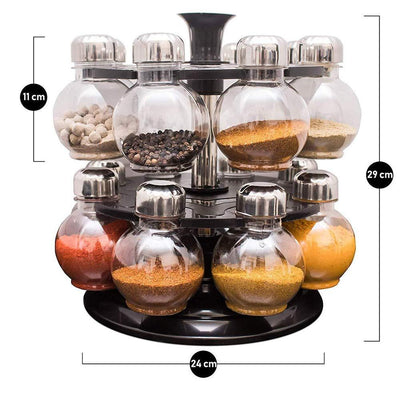 Revolving Spice Rack Set - 16 Jars, 360° Rotation - second image