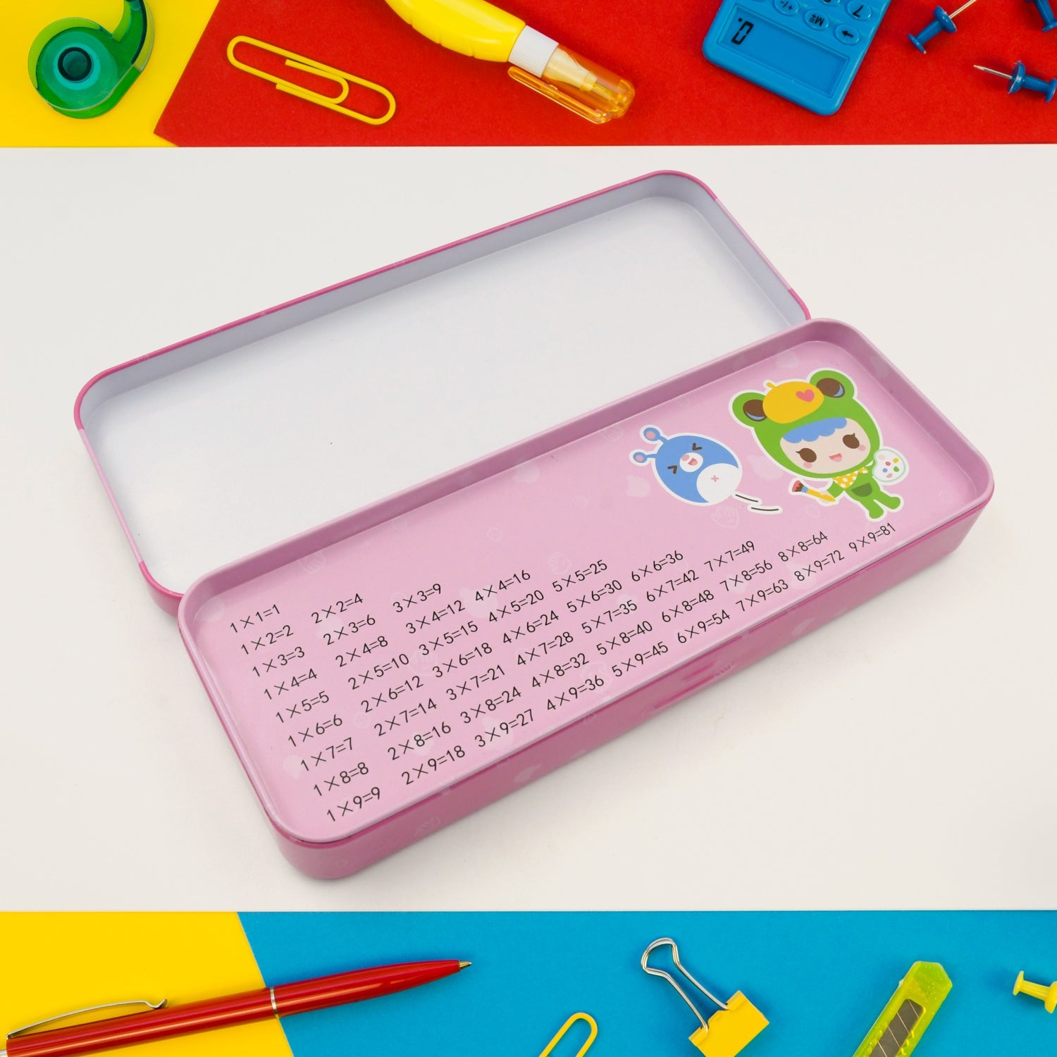 12-Piece Stationery Set: Pencil Box, Pencils, Erasers & More Stationery detail view 6
