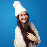 Big Soft Winter Cap, Woolen Inside Fur Beanie Cap (1 Pc / Mix Design & Color)