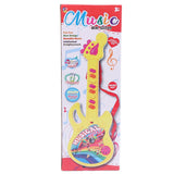 Mini guitar in bright colors, designed for joyful music experience