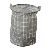 Folding Laundry Basket Round Storage Bag (1 Pc / 40 × 30 Cm)