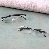 Portable Pack of 2 Rimless Reading Glasses Health - Premium Quality - Best Quality & Value
