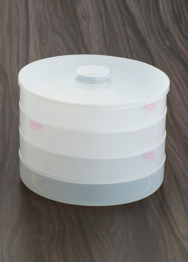 Plastic 4 Compartment Sprout Maker White - LootFaat