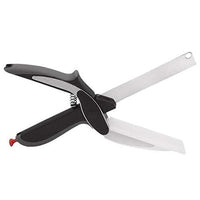 Stainless Steel 4 In 1 Clever Cutter Black - LootFaat