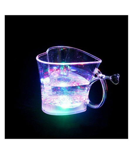 Heart Shape Activated Blinking Led Glass Cup - LootFaat
