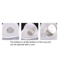 Heart Shape Activated Blinking Led Glass Cup - LootFaat