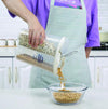 Kitchen Storage - Transparent Sealed Cansjarsstorage Box 4 Section