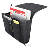 Flat Bedside Caddy, Bed Side Pocket Storage Organizer Bag with 5 Pockets (1 Pc)