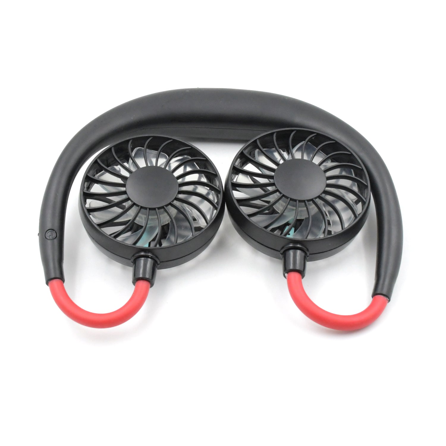 Neckband fan with rechargeable battery and cooling effect