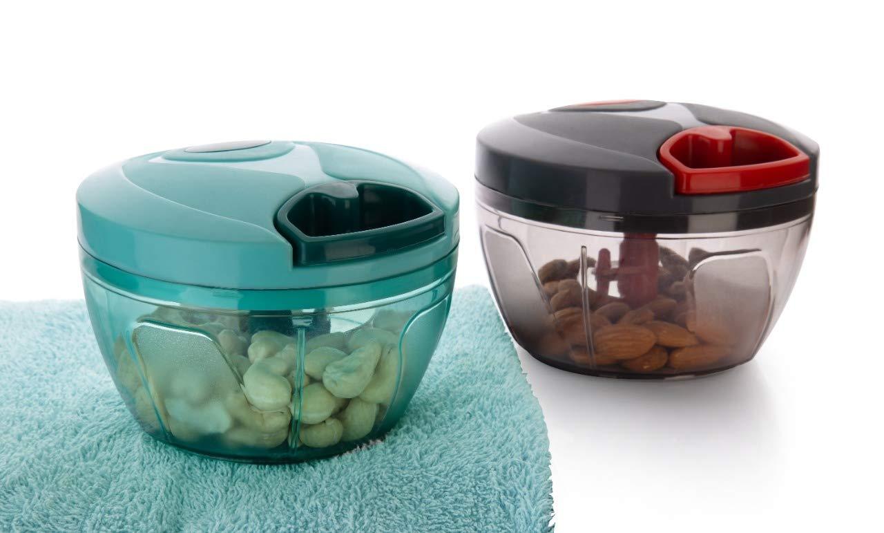 Manual Food Chopper Compact  Powerful Hand Held Vegetable Chopperblender - LootFaat