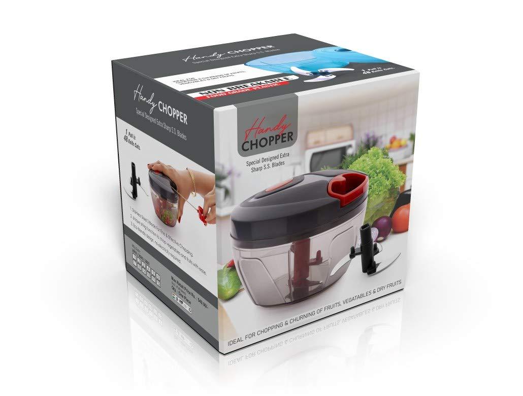 Manual Food Chopper Compact  Powerful Hand Held Vegetable Chopperblender - LootFaat