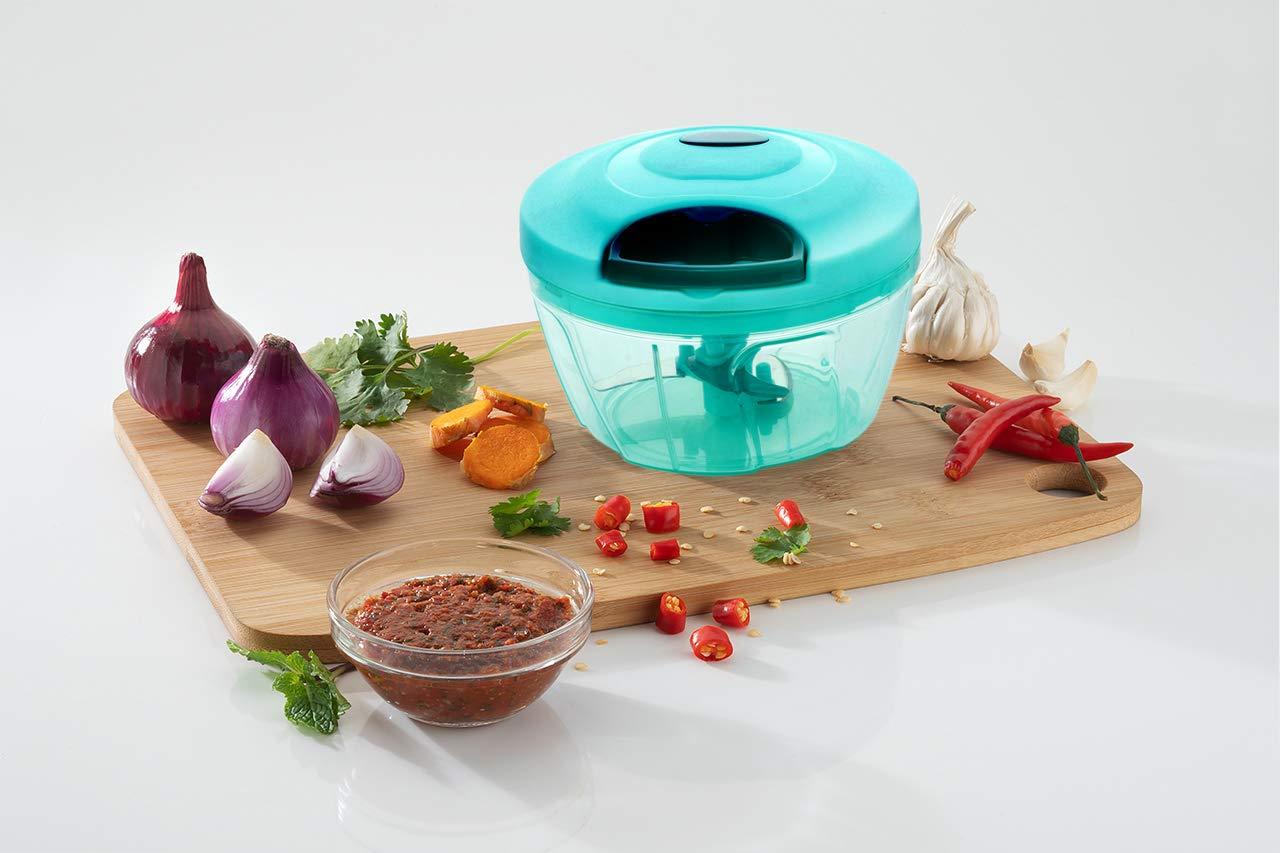 Manual Food Chopper Compact  Powerful Hand Held Vegetable Chopperblender - LootFaat