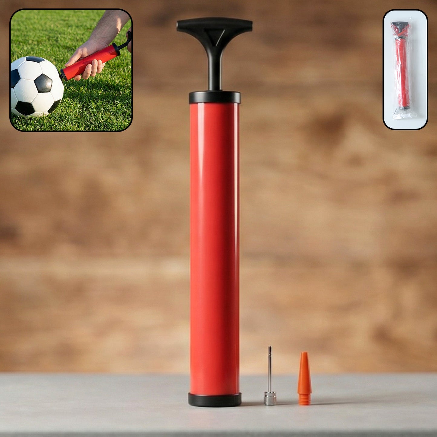 Premium Plastic Pump for Inflating Balls (28 CM) Sports, - Premium Quality - Best Quality & Value